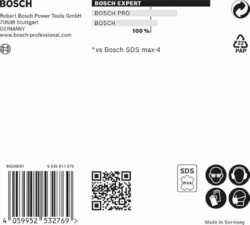 Foret À Béton Bosch 2608900202 – SDS-max, Diamètre 12 mm, Longueur 540 mm - vue 5