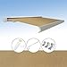Produktbild Four and More GmbH Markise elektrische Kassettenmarkise 4x3 m Gelenkarm Vollkassettenmarkise, Markisentuchfarbe:A1010-1 / Sand