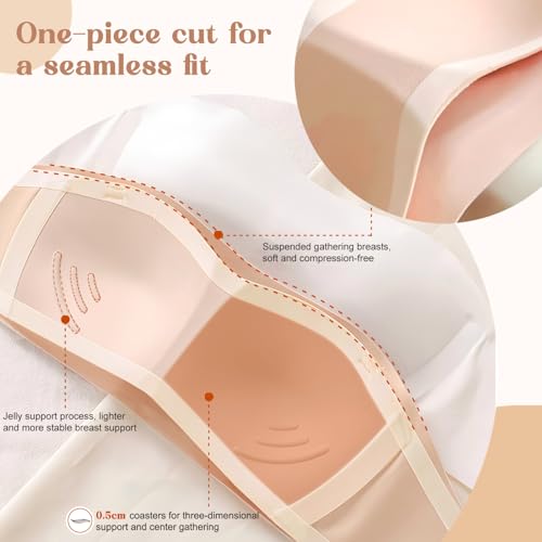 Girls Training Bra Cami Teen Bras for 10-12 12-14 14-16 16-18 Adjustable with Clear Detachable Straps4