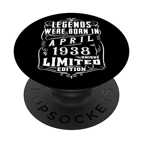 Cumpleaños Abril 1938 Edición Limitada Regalo April PopSockets PopGrip Intercambiable