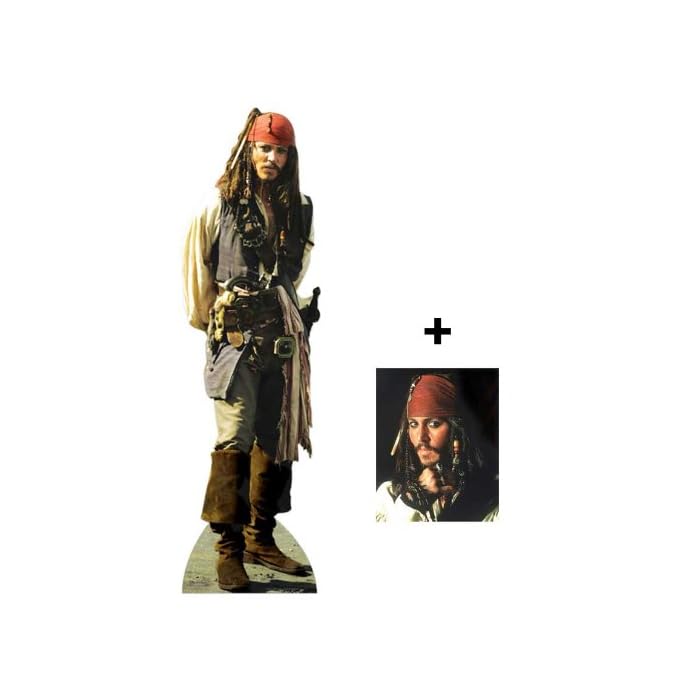 Buy FAN PACK Captain Jack Sparrow (Johnny Depp) LIFESIZE CARDBOARD