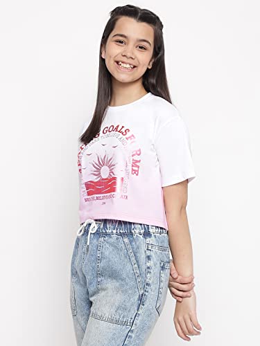 Image of Li'l Tomatoes Girls Cotton Relaxed Fit T-Shirt