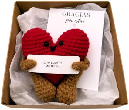 Regalo Original Mujer, Hombre, Amiga o Pareja | Corazón de Croche...