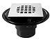 Oatey 42238 ABS Shower Drain with Snap-Tite Square Top Stainless Steel Strainer for Tile Shower Bases, 2-Inch or 3-Inch