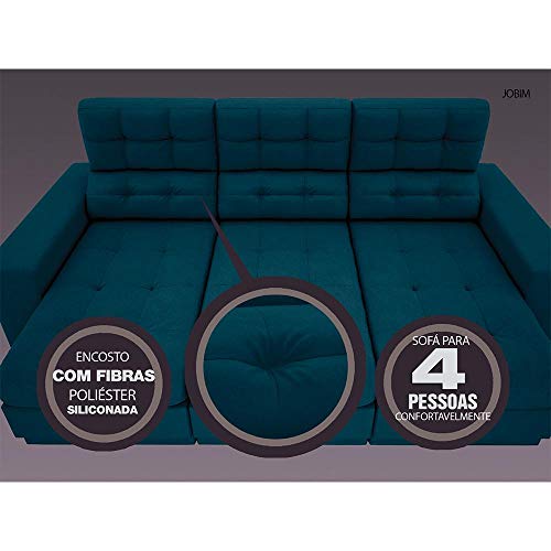 Sofá 4 Lugares Jobim Retrátil e Reclinável Royal 2,30m
