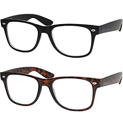 2 Pack: Black Frame, Brown Havana Frame