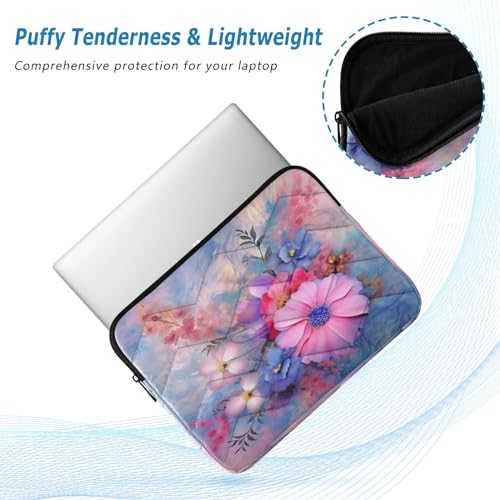 Funda para portátil 13-14 pulgadas con diseño de flores miniatura 5