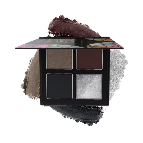 Image of FACESCANADA 4 In 1 Quad Eyeshadow Palette - Smokey Game 07, 4.8G | Shimmer & Matte Shades | Satin Matte Finish Eye Shadow Quartet | Intense Pigment | Long Lasting | Vitamin E Enriched | Vegan