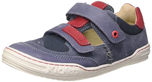 Kickers Jykroi, Zapatillas Bajas, Azul Azul Rojo, 33 EU