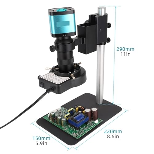 Evita soldaduras defectuosas usando este microscopio digital 4K para electrónica con pantalla HD 2
