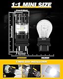 ANTEMOON 3157 T25 P27/7W LED Bulbs 100% Canbus Error Free 12V Super Bright 6500K White 3057 3156 4057 Car Replacement Lights for Backup Reverse Light, DRL Brake Light, Turn Signal Light, Pack of 2 - Image 4