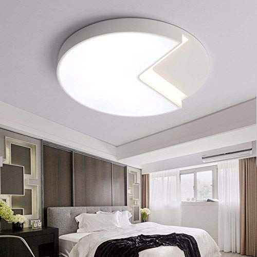 Plafonnier moderne anti-zones d'ombre lumière blanche 50cm éclairage maison GZZ