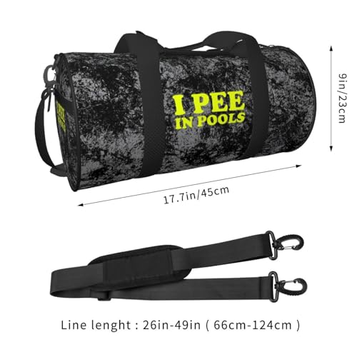 I Pee in Pools Convertible Garment Bag with Shoulder Strap, Carry on Garment Duffel Bag for Men Women - Rolling Foldable for Travel Luggage Bags (Black)3