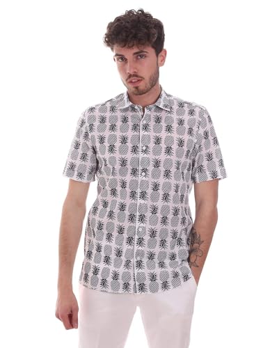 Chemise homme Antony violet blanc Mms00169 FA430473 mode taille 44
