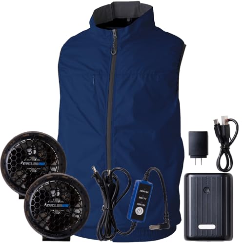 桑和 ファン付きベスト 19309 EFコンプリートセット ネイビー LL 19309-1-LL