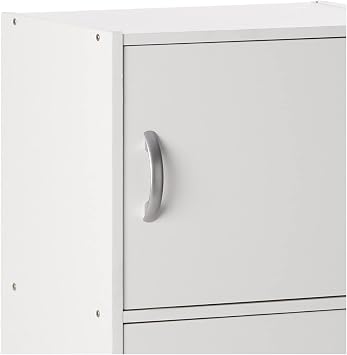 HODEDAH IMPORT Bookcase, White, 5 Door