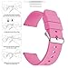 SBR-Trade Silicone Watch Bands ， Quick Release Premium Soft Rubber Replacement Straps for Men and Women (22mm, Pink)