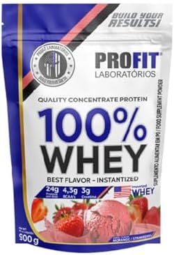 Profit 100% Whey 900g — Morango