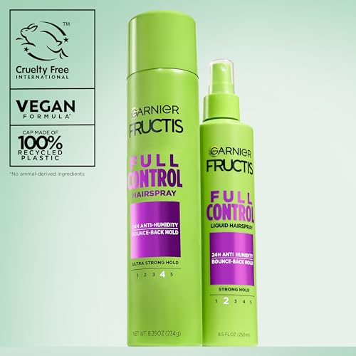 Garnier Fructis Style Full Control Anti-Humidity Hairspray, Ultra Strong Hold, 8.25 oz. - image 9