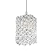 Schonbek RE0405BUL Swarovski Lighting Refrax Pendant Light, Stainless Steel
