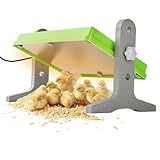 Fuzzy Bird Chick Brooder (12''*8'') Brooder Heater for Chicks Ducks and Birds Incubation Heating Keep Chicks Warm Newly Upgraded Temperature Adjustable Height Adjustable Chick Heating Plate - Green