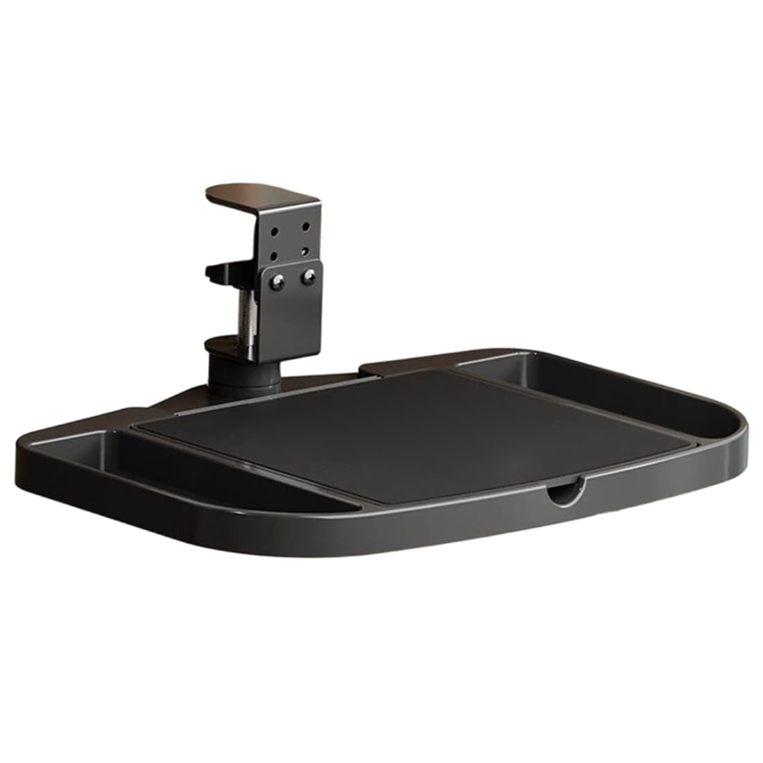Onchdbfhuu Under Desk Mouse Tray 360° Rotation Clamp on Desk Organizer Convenient Easy Installation for Home Bedroom Workplace