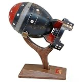 LazTeaSut Mini Nuclear Bomb Model; Military Science & Education Model with Sound, Light and Smoke Effects, Retro Sci-Fi Trinket,Gift for Veterans Military Patriotic Christmas (black)