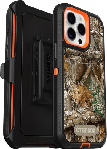 OtterBox iPhone 15 Pro Max (Only) - Defender Series Case - Realtree Edge (Camo) - Screenless - Rugged & Durable - with Port Protection - Holster Clip Includes - Microbial Defense Protection