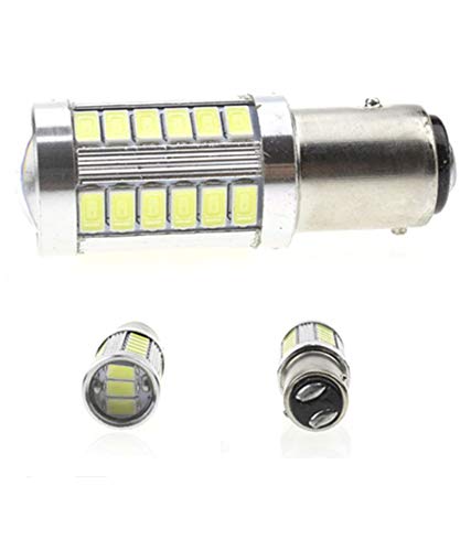 Image of BAY15D 1156 /1157 Brake Light, Tail Light led Bulb White Color Strobe Flashing (Universal for All Car and Van Pack of 2)