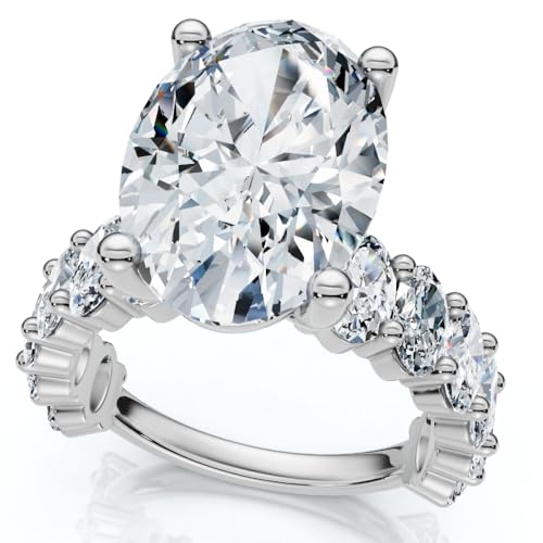 Pompeii Certified 6Ct Oval Diamond Engagement Ring 14k Gold Lab Grown (F/G,VS1-VS2)3