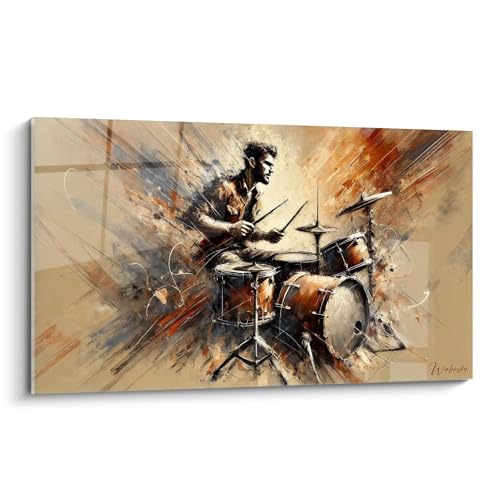 Tableau Batterie N°2 Walensky, grand format 2XL idéal pour sublimer le design de votre salon loft