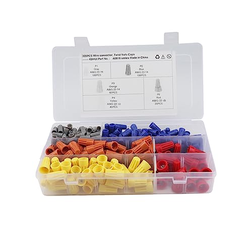 Borne à vis de connexion de fil Alipis avec un assortiment de 320 pièces pour circuit électrique
