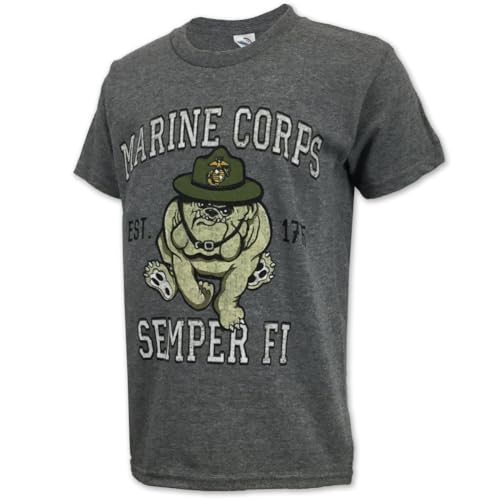 Armed Forces Gear Marines Youth Retro T-Shirt (Grey)