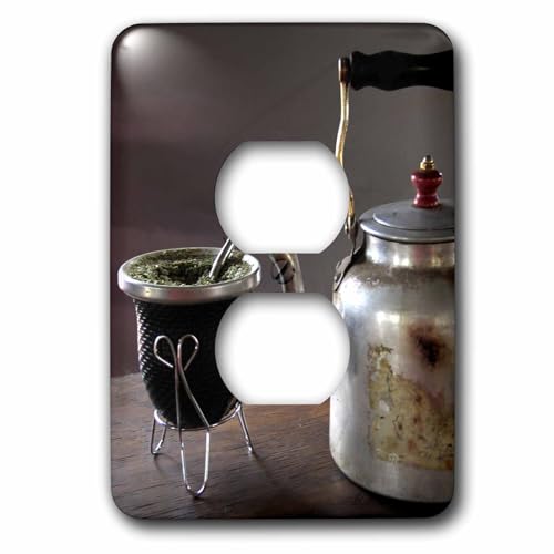 Double prise de courant décorative Yerba Mate | Finition robuste 3dRose