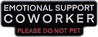 Emotional Support Coworker "Do Not Pet" Enamel Pin - Funny Office & Work Humor Lapel Pin