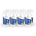 Aquaboon 5 Micron 10 x 4.5 Premium Carbon Filter Cartridge Whole House CTO Block Water Filter Replacement Compatible with FXHTC, CB-BB-10, 8-Pack