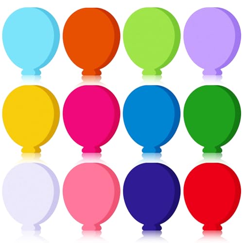 Image of Kisston 360 Pcs Balloon Cutouts Paper 3.9 Inch Assorted Color Die Cuts for DIY Craft Projects School Classroom Bulletin Board Decor