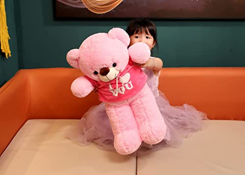 Image of AVSHUB Cute Teddy Bear Stuffed Animals Plush Toy Gifts for Boy or Girlfriend, Gift, Birthday Gift (2 Feet) (Pink Color)