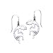 Kokopelli Southwestern Spirit of Music Sterling Silver Hook Earrings