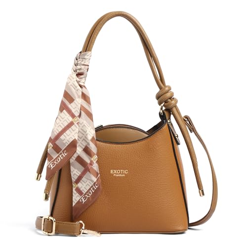 Image of EXOTIC Elara Knot Hobo Shoulder Bag for Women | Textured PU Leather | Detachable Sling Strap | Stylish Everyday Purse