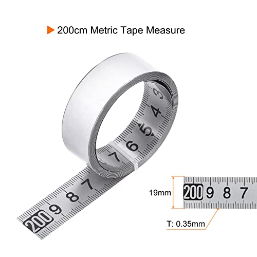 Cinta métrica adhesiva HARFINGTON 200 cm inoxidable miniatura 2