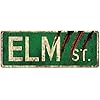 flinelife Elm Street Sign,16X6, Horror Street Sign Collection- Perfect For Horror Movie Lovers