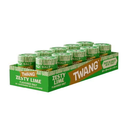 Twang Flavored Snack Salt Seasoning, Lime, Toppings for Popcorn, Fresh Fruits, Veggies & Chips, 1.15 Ounce (Pack of 10)