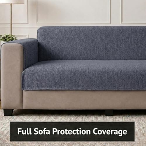 Image of STITCHNEST 'LuxeFit Series' 2 Seater Sofa Cover | Full Coverage with Armrest Pocket | Elegant Woven Fabric, Washable & Durable for Modern Living