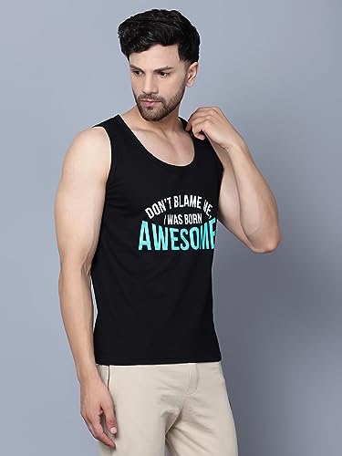 Image of Designer Men Vest Versatile Cotton Sando /Baniyan /Ganji for Boys - Perfect for Gym Workouts, Vacations, and Beaches