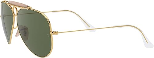 Vista 163 de Ray-Ban Rb3025 Classic Aviator - Lentes de sol clásicos de aviador Polarizado dorado/verde