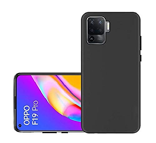 FitSmart Shockproof Silicon Matte TPU with Camera Protection Flexible Back Cover Case for Oppo F19 Pro / CPH2285 - Black (B0929D3V9H) Amazon Price History, Amazon Price Tracker