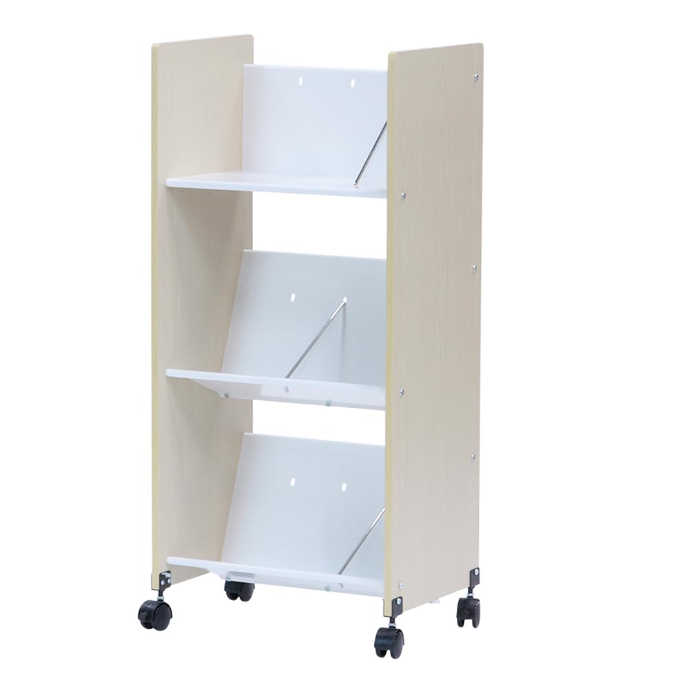 Amazon | 林製作所 YS-K24 木製ファイルワゴン3段 | 物品棚・移動棚