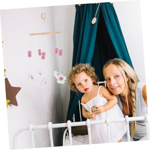 Mobile à pompons pour lit bébé et décoration de chambre d'enfant - 6