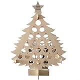 1 confezione di calendario dell'Avvento in legno per vino, fai da te, incompiuto, per feste 2024, albero o forma rotonda, per decorare la casa e il bar (2)